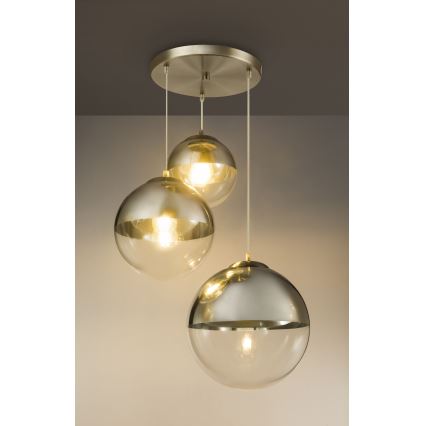 Globo - Luster na sajli 3xE27/40W/230V pr. 51 cm