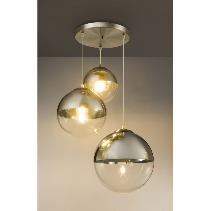 Globo - Luster na sajli 3xE27/40W/230V pr. 51 cm