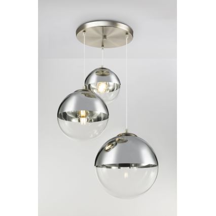 Globo - Luster na sajli 3xE27/40W/230V pr. 51 cm