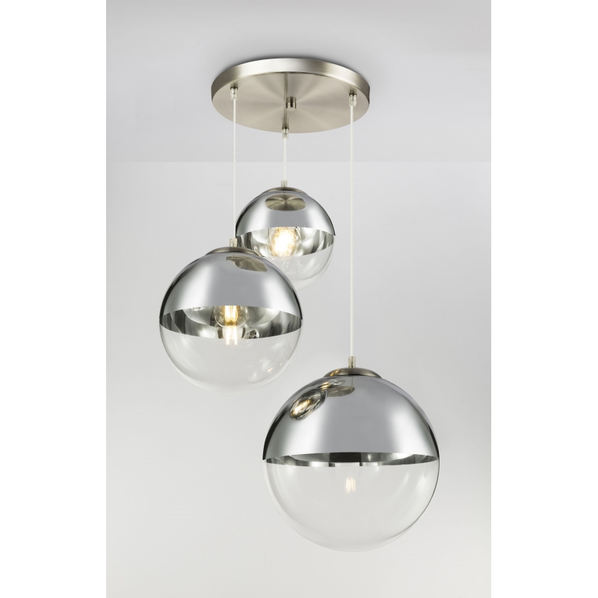 Globo - Luster na sajli 3xE27/40W/230V pr. 51 cm