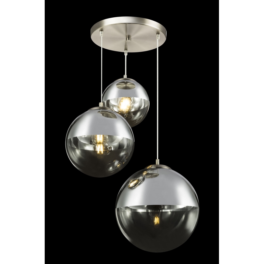 Globo - Luster na sajli 3xE27/40W/230V pr. 51 cm
