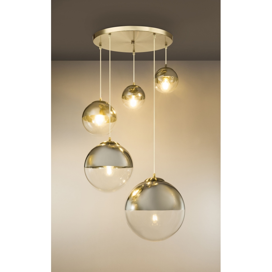 Globo - Luster na sajli 5xE27/60W/230V pr. 65 cm