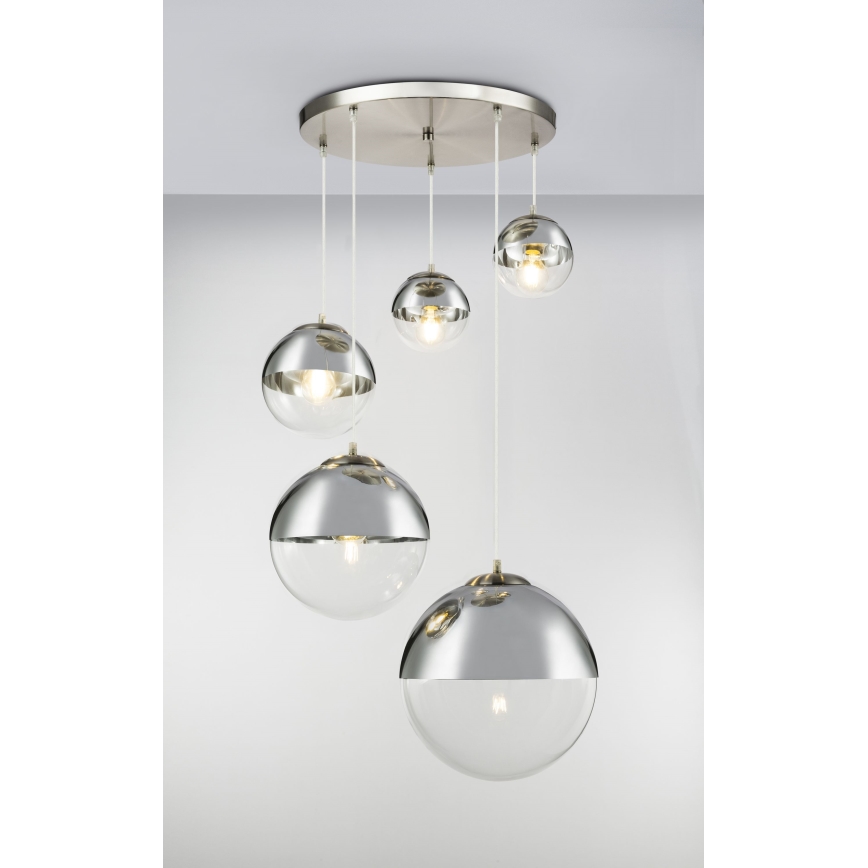 Globo - Luster na sajli 5xE27/60W/230V pr. 65 cm