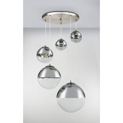 Globo - Luster na sajli 5xE27/60W/230V pr. 65 cm