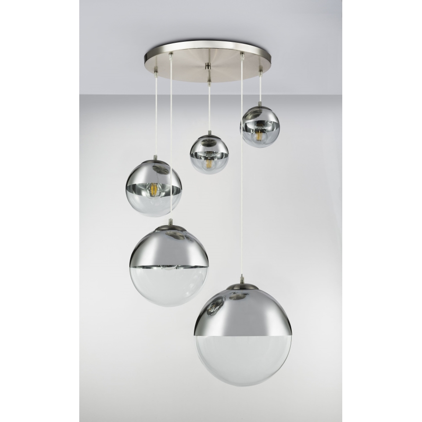 Globo - Luster na sajli 5xE27/60W/230V pr. 65 cm