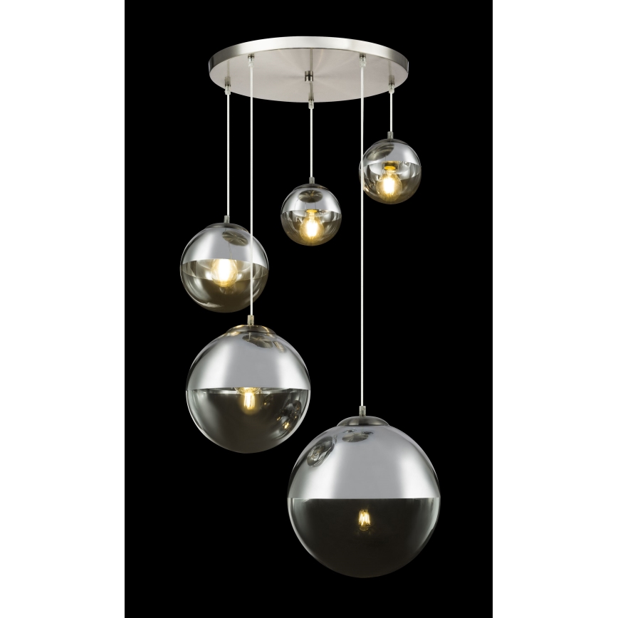 Globo - Luster na sajli 5xE27/60W/230V pr. 65 cm