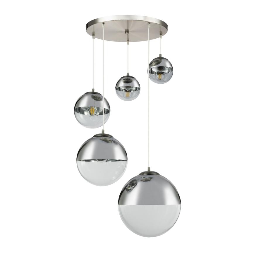 Globo - Luster na sajli 5xE27/60W/230V pr. 65 cm