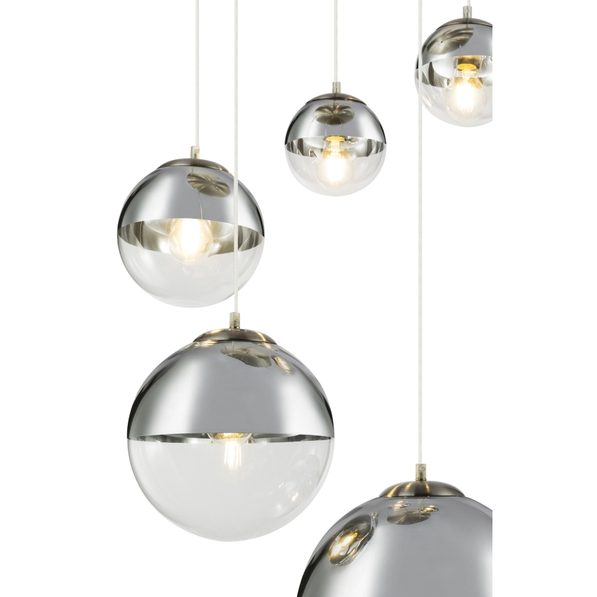 Globo - Luster na sajli 5xE27/60W/230V pr. 65 cm