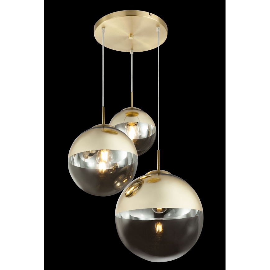 Globo - Luster na sajli 3xE27/40W/230V pr. 51 cm