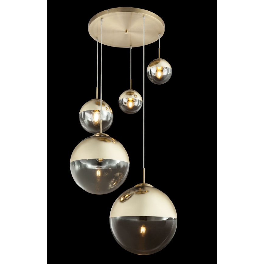 Globo - Luster na sajli 5xE27/40W/230V pr. 65 cm