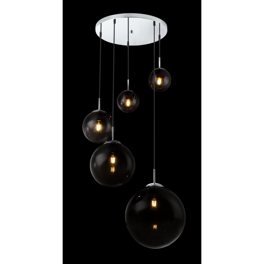 Globo - Luster na sajli 5xE27/40W/230V pr. 65 cm