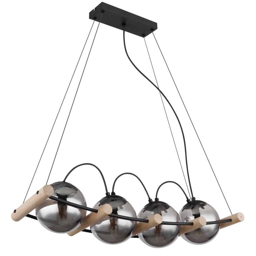 Globo - Luster na sajli 4xE14/15W/230V fikus elastika
