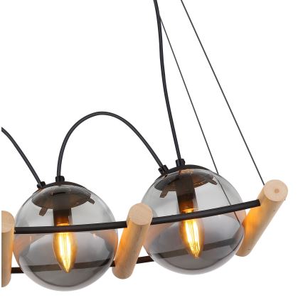 Globo - Luster na sajli 4xE14/15W/230V fikus elastika