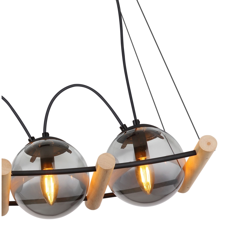 Globo - Luster na sajli 4xE14/15W/230V fikus elastika