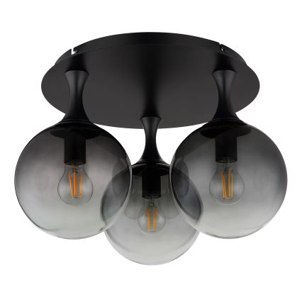 Globo - Nadgradni luster 3xE27/10W/230V pr. 46 cm crno