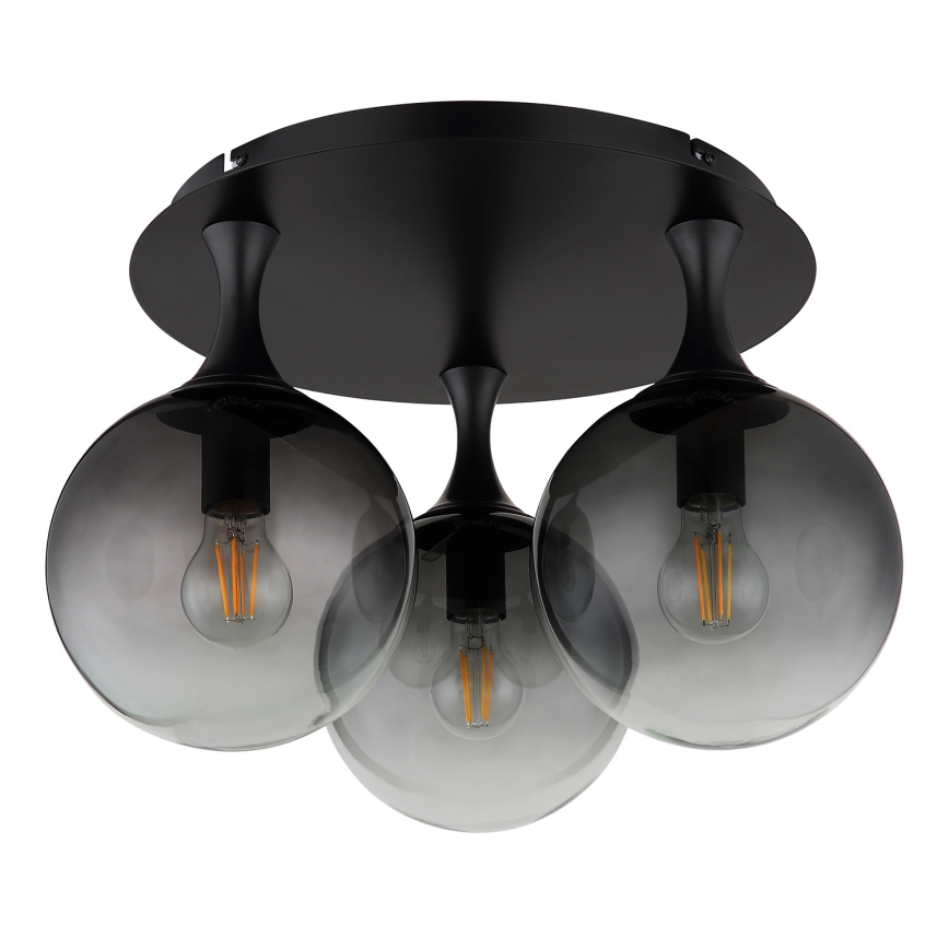 Globo - Nadgradni luster 3xE27/10W/230V pr. 46 cm crno