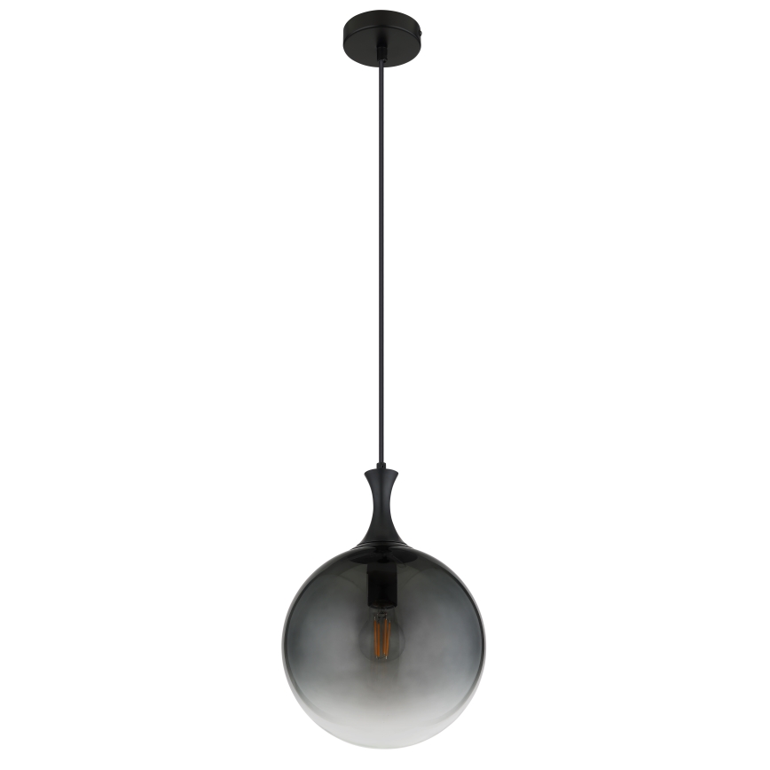Globo - Luster na sajli 1xE27/10W/230V pr. 25 cm crno