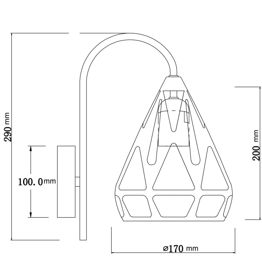 Globo - Zidna lampa 1xE27/40W/230V