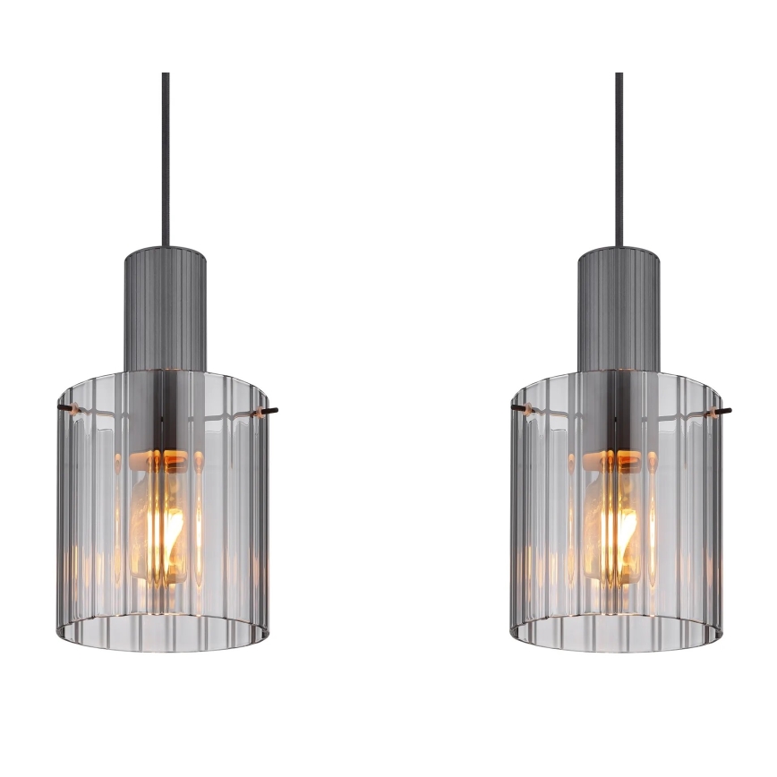 Globo - Luster na sajli 3xE27/40W/230V sivo