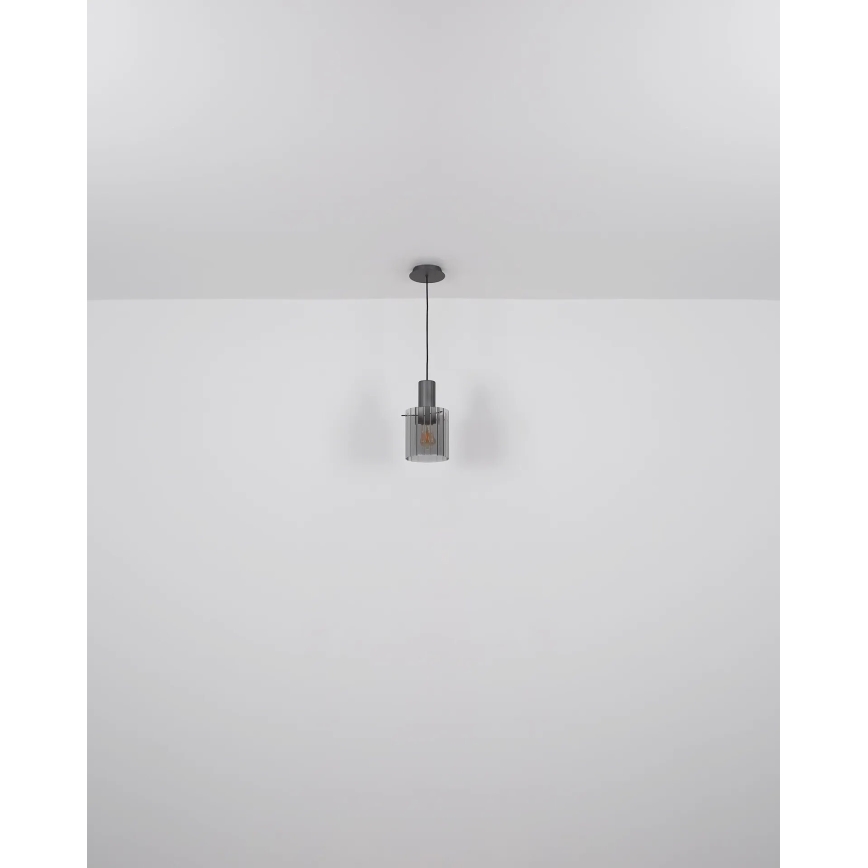 Globo - Luster na sajli 1xE27/40W/230V pr. 18 cm braon