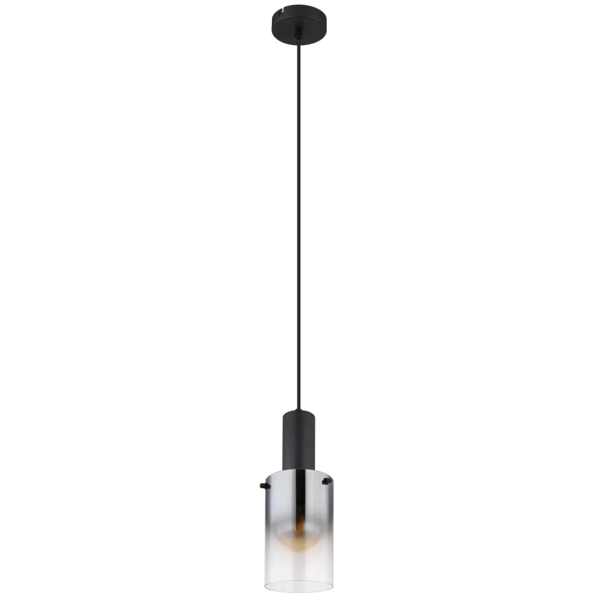 Globo - Luster na sajli 1xE27/40W/230V pr. 12,5 cm crno