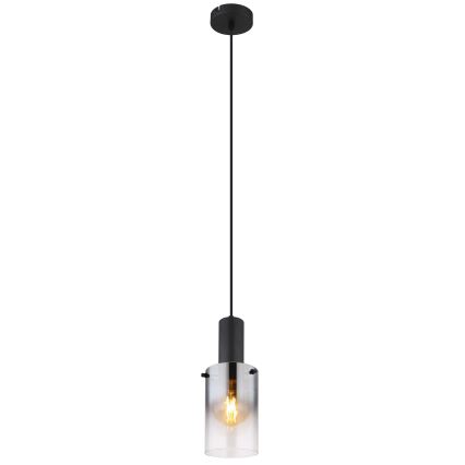 Globo - Luster na sajli 1xE27/40W/230V pr. 12,5 cm crno