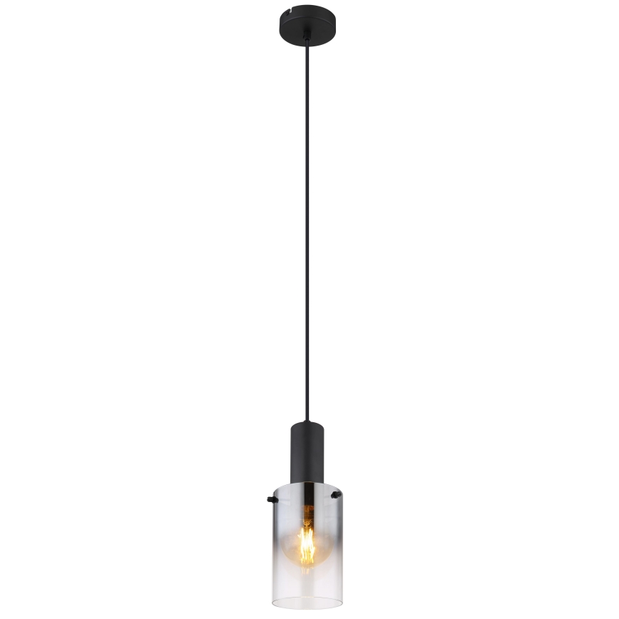 Globo - Luster na sajli 1xE27/40W/230V pr. 12,5 cm crno