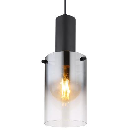 Globo - Luster na sajli 1xE27/40W/230V pr. 12,5 cm crno