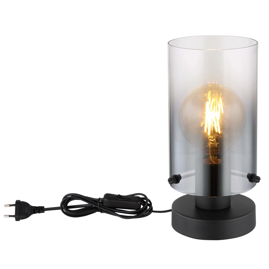Globo - Stona lampa 1xE27/40W/230V pr. 12,5 cm crno