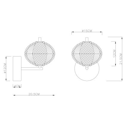 Globo - LED Zidna lampa LED/7W/230V 3000/4500/6500K