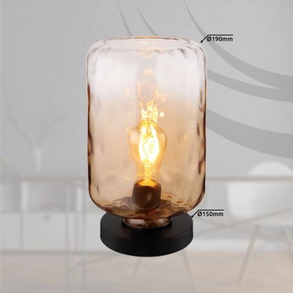 Globo - Stona lampa 1xE27/60W/230V braon