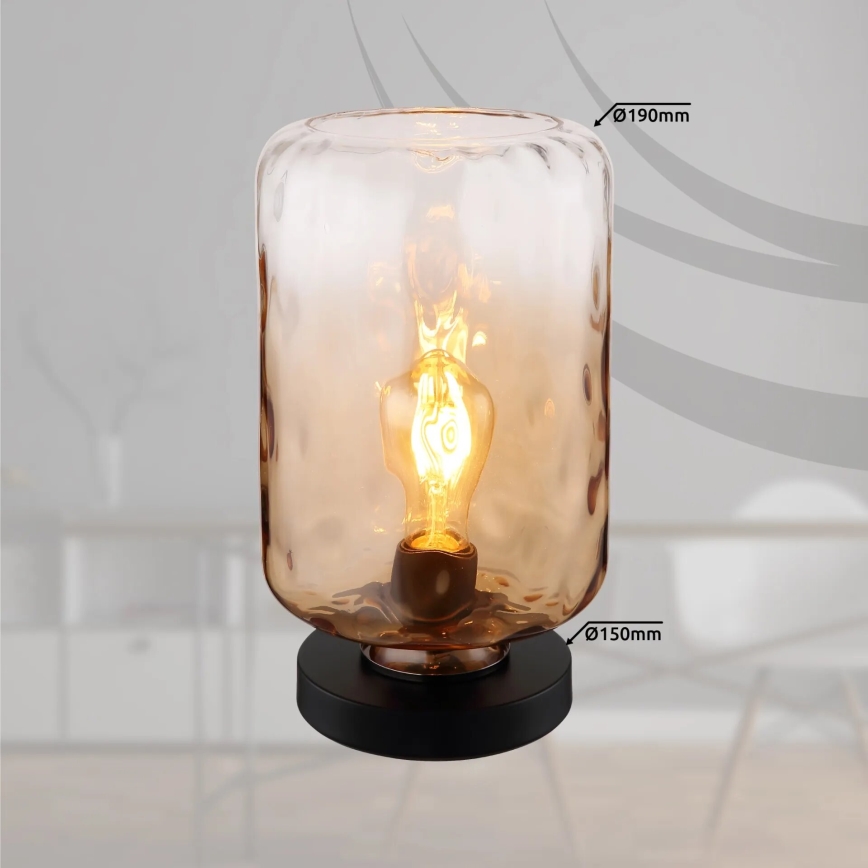 Globo - Stona lampa 1xE27/60W/230V braon