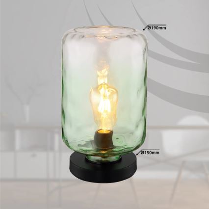 Globo - Stona lampa 1xE27/60W/230V zelena