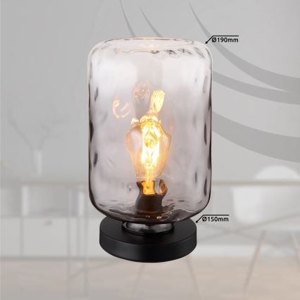 Globo - Stona lampa 1xE27/60W/230V sivo