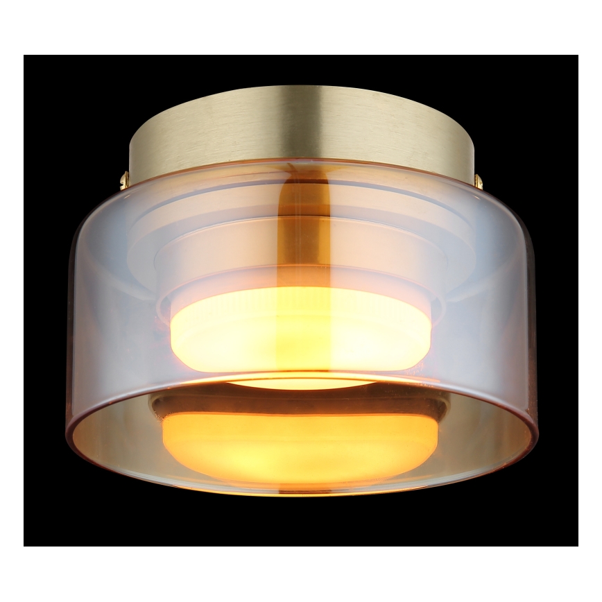 Globo - LED plafonska svetiljka 1xGX53/6W/230V prečnik 13 cm zadimljena/braon