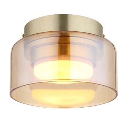 Globo - LED plafonska svetiljka 1xGX53/6W/230V prečnik 13 cm zadimljena/braon