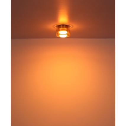Globo - LED plafonska svetiljka 1xGX53/6W/230V prečnik 13 cm zadimljena/braon