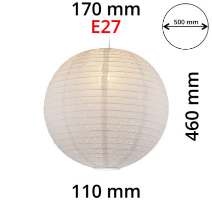 GLOBO 16911 - Abažur za luster VARYS E27 pr.50 cm