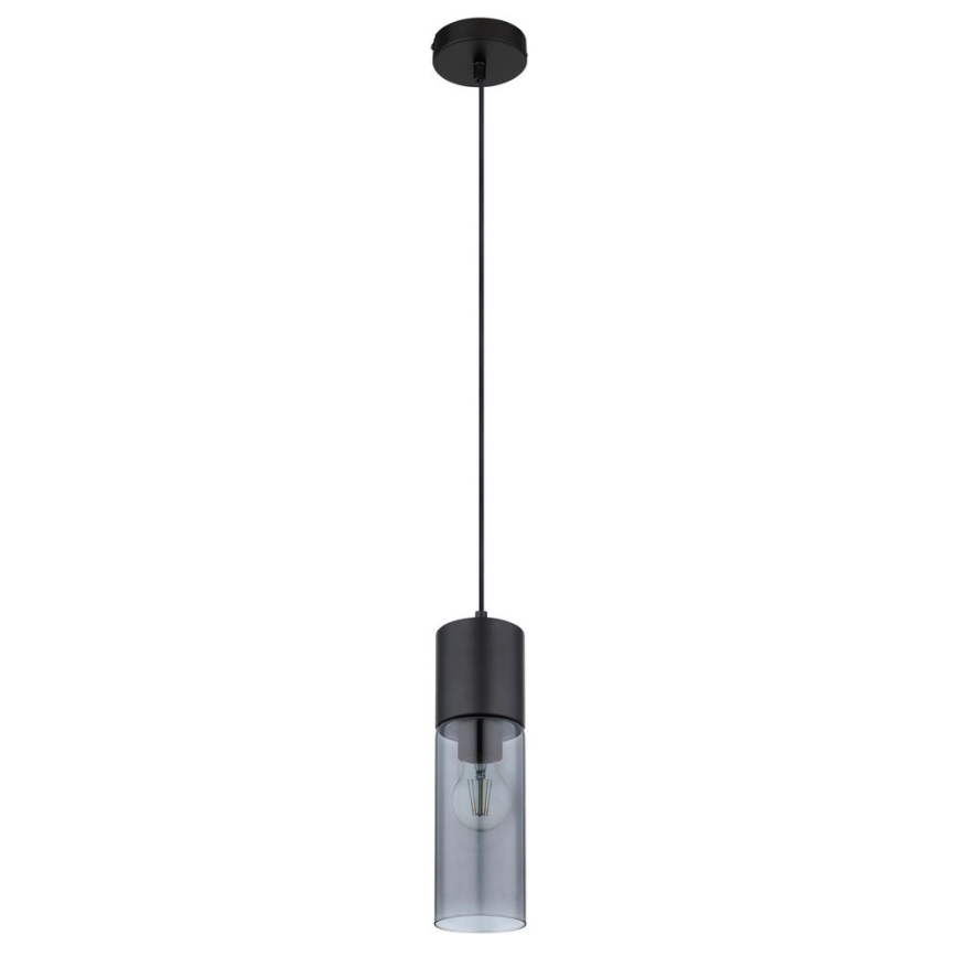 Globo - Luster na sajli 1xE27/25W/230V pr. 10,5 cm crno