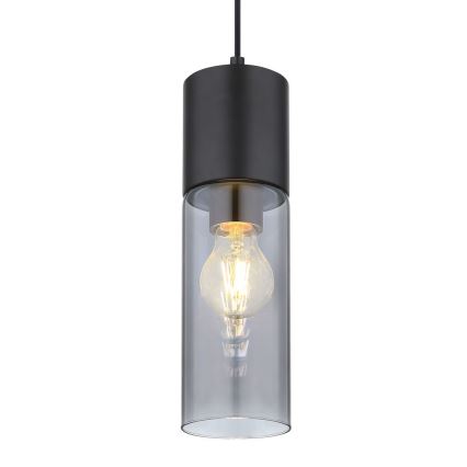 Globo - Luster na sajli 1xE27/25W/230V pr. 10,5 cm crno