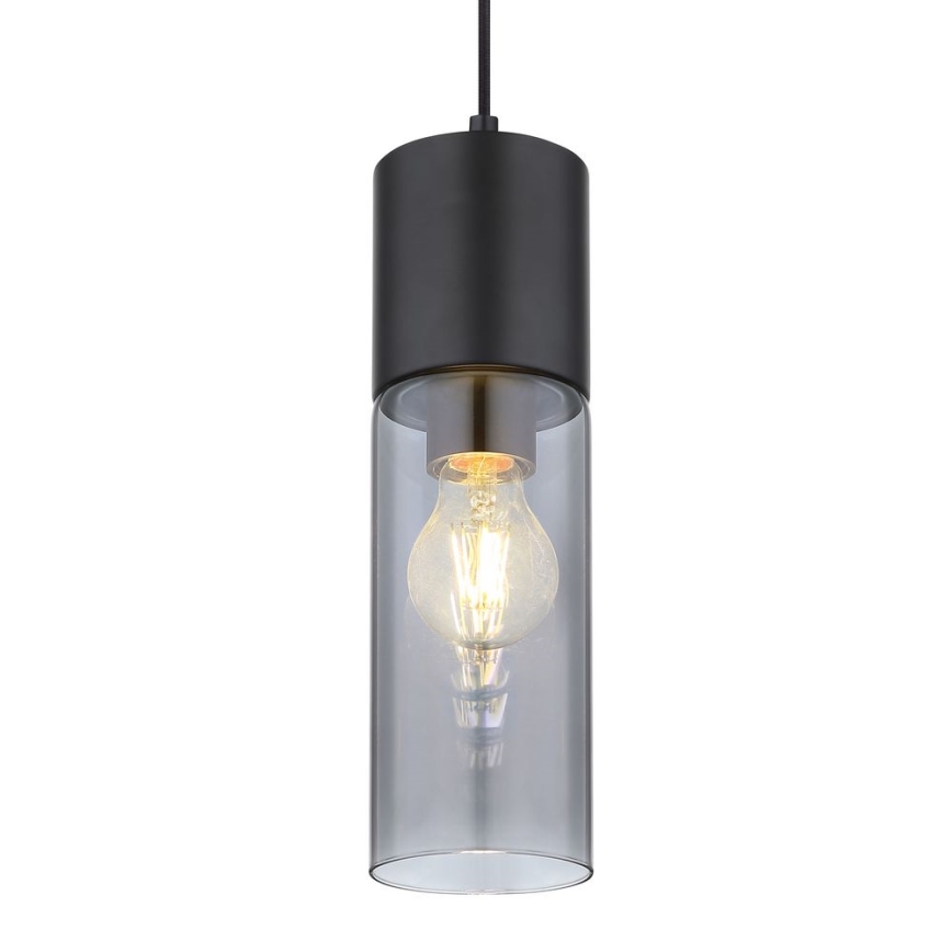 Globo - Luster na sajli 1xE27/25W/230V pr. 10,5 cm crno