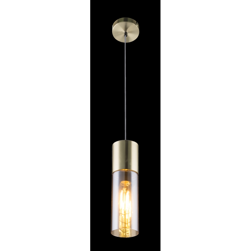 Globo - Luster na sajli 1xE27/25W/230V pr. 10,5 cm mesing