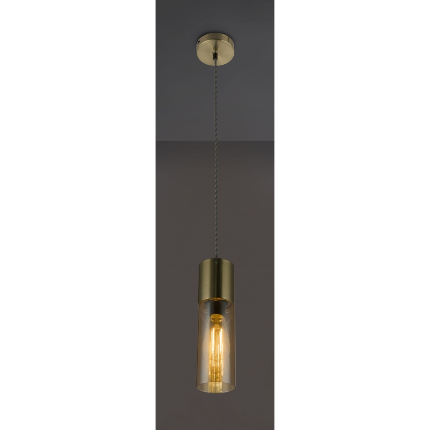 Globo - Luster na sajli 1xE27/25W/230V pr. 10,5 cm mesing