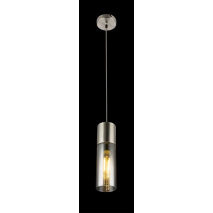 Globo - Luster na sajli 1xE27/25W/230V pr. 10,5 cm mat krom