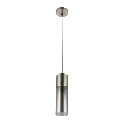 Globo - Luster na sajli 1xE27/25W/230V pr. 10,5 cm mat krom