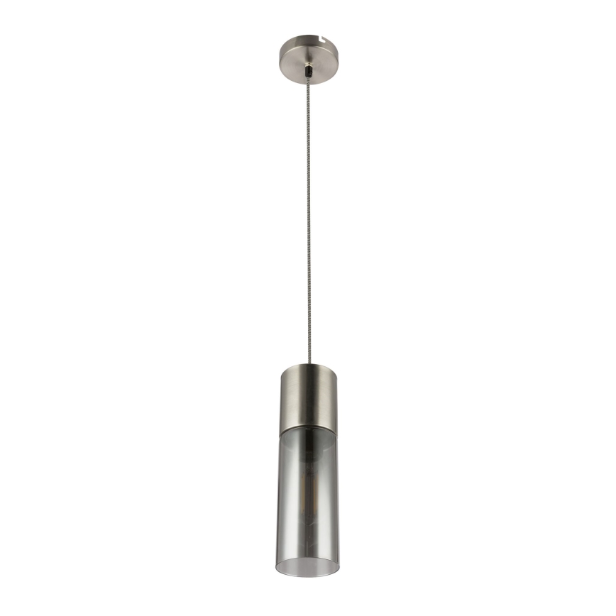 Globo - Luster na sajli 1xE27/25W/230V pr. 10,5 cm mat krom