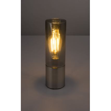 Globo - Stona lampa na dodir 1xE27/25W/230V pr. 9 cm mat krom