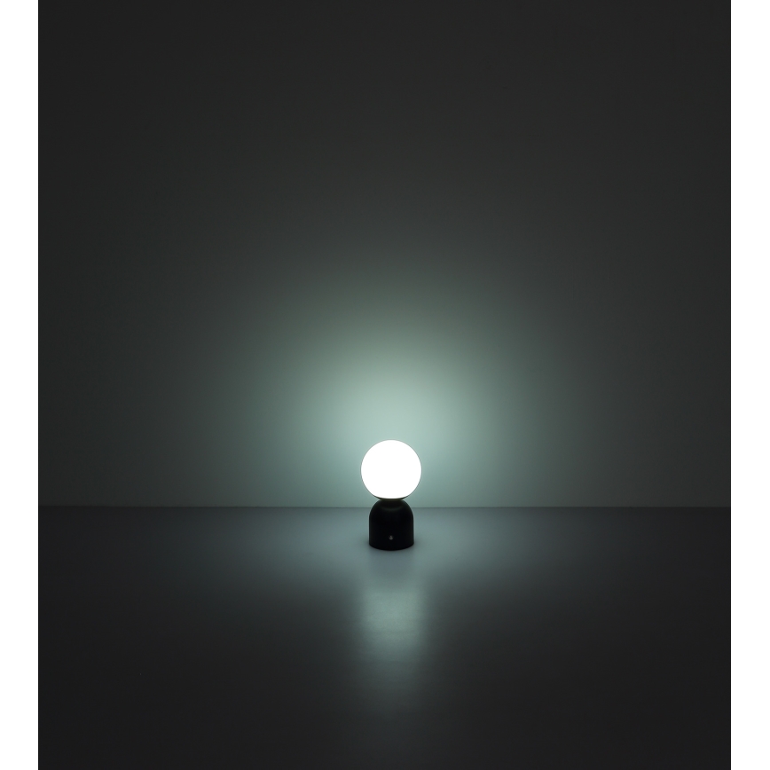 Globo - LED Prigušiva stona lampa na dodir LED/2,5W/3,7V 2700K/4000K/6500K 1800 mAh USB mat krom