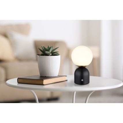 Globo - LED Prigušiva stona lampa na dodir LED/2,5W/3,7V 2700/4000/65000K 1800 mAh USB crno