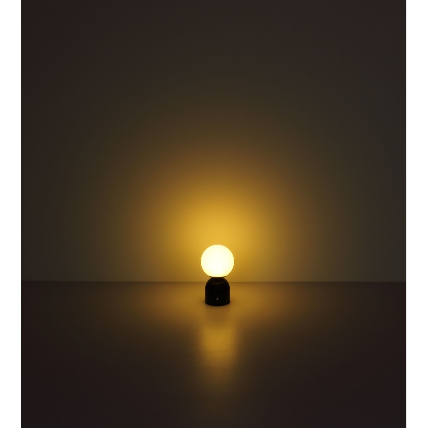 Globo - LED Prigušiva stona lampa na dodir LED/2,5W/3,7V 2700/4000/65000K 1800 mAh USB crno